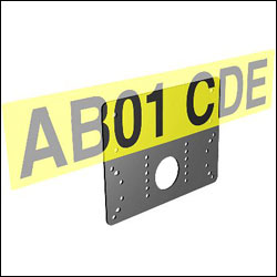 Number Plate Bracket Kit, 25mm Step VIP CODE NUMBER : 062100